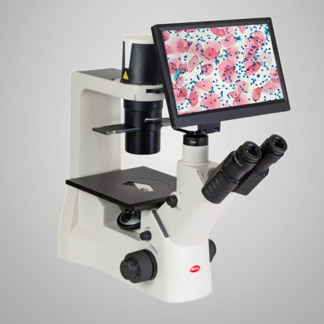 Motic AE2000 Digital Transmitted Light Inverted Microscope Siedentopf Trinocular, 360° Swiveling