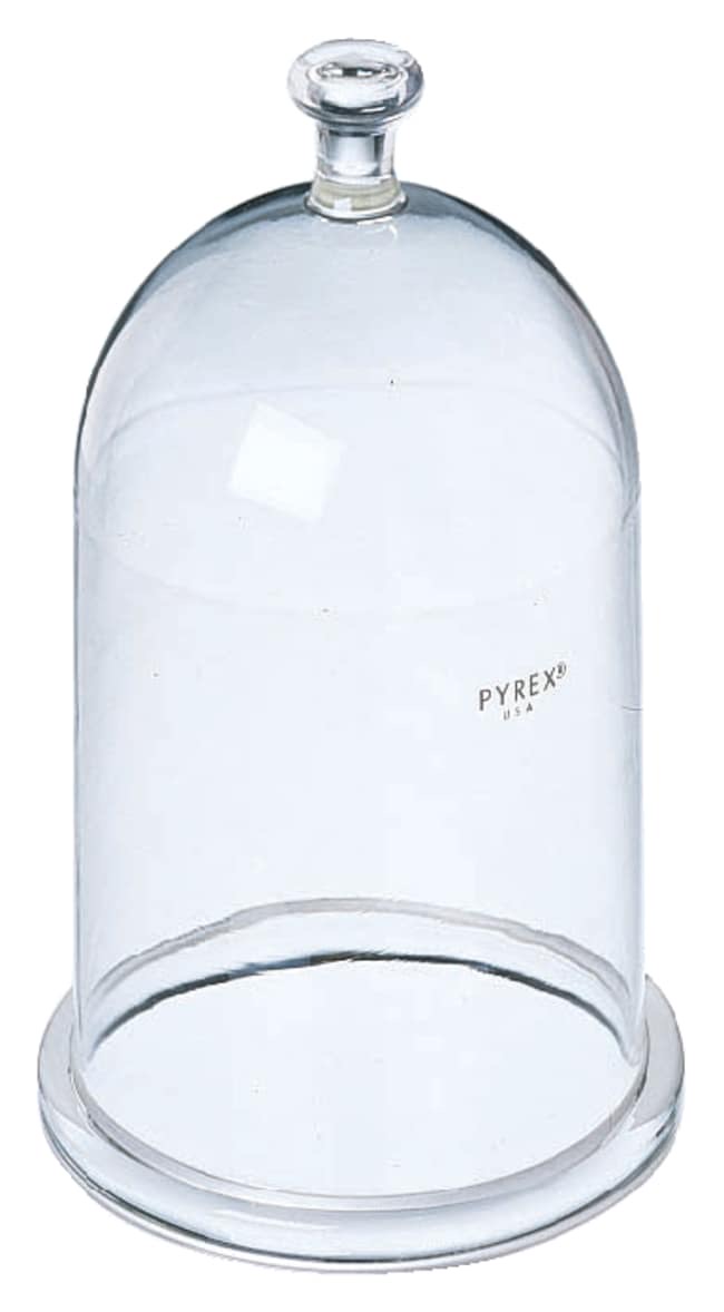 Corning™ PYREX™ Bell Jars with Top Knob and Ground Flange