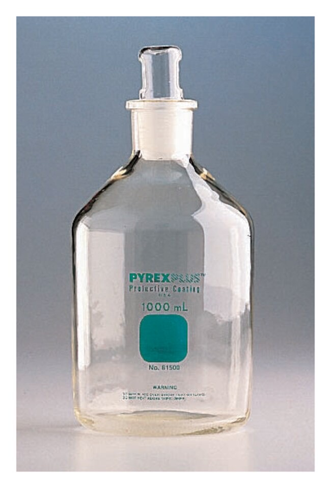 Corning™ PYREXPLUS™ Reagent Bottles with Hollow Standard Taper Stoppers