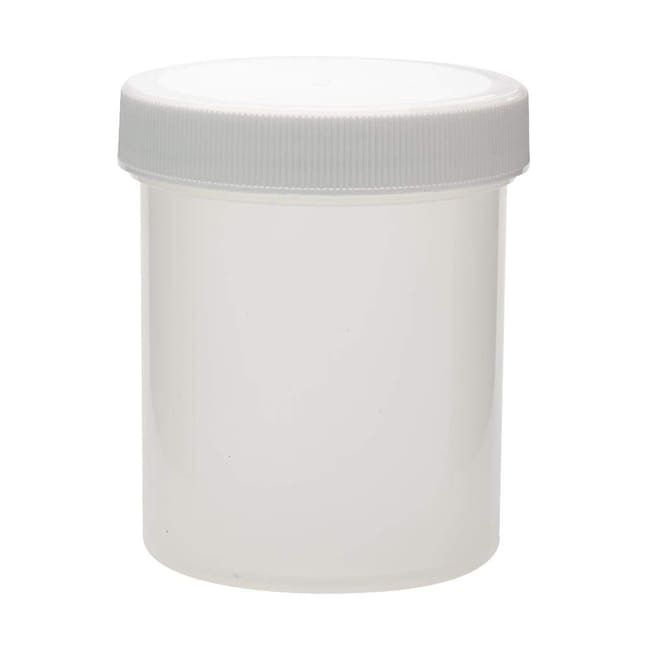 DWK Life Sciences Wheaton™ Wide-Mouth Jars with Pre-Attached White PP Cap