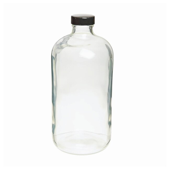 DWK Life Sciences Wheaton™ Safety-Coated Narrow-Mouth Bottles with Foil-Lined Caps