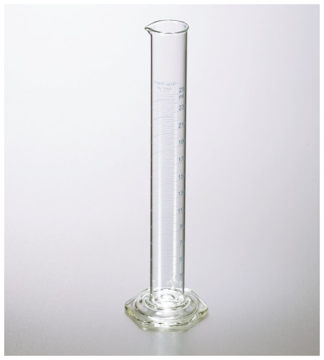 Corning™ PYREX™ VISTA™ Class A Graduated Cylinder, Single Metric Scale, TC