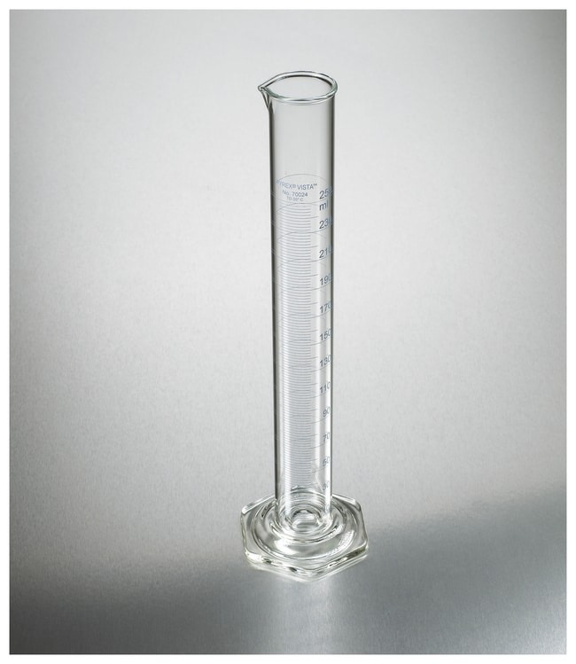 Corning™ PYREX™ VISTA™ Class A Graduated Cylinder, Single Metric Scale, TD