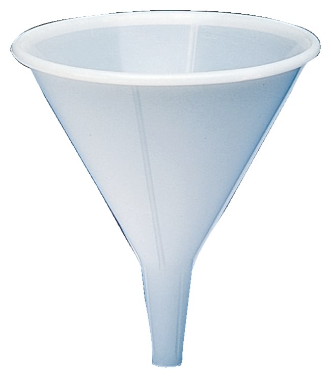 Bel-Art™ Short-Stem Funnel with External Ridges