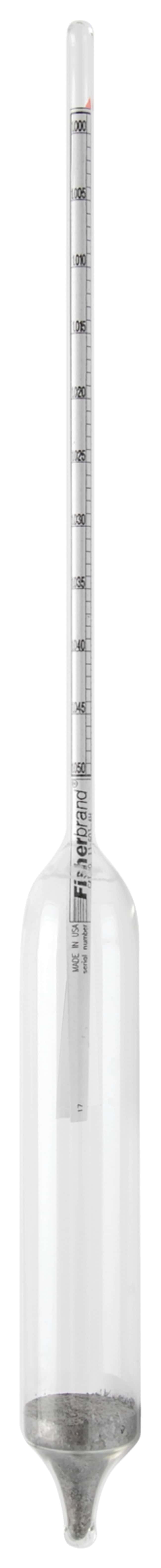 Fisherbrand™ ASTM Specific Gravity Hydrometers for Liquids Heavier than Water, 260mL