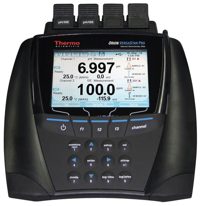 Thermo Scientific Orion Versa Star Pro pH/ISE Benchtop Multiparameter Meter Meter, 2 Channel pH/Ion (Sensor Not Included)