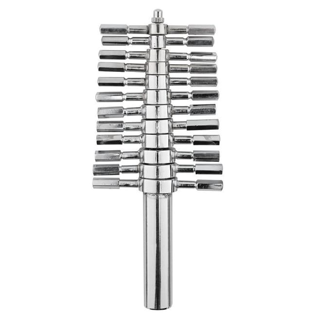 Chemglass Life Sciences Cork Boring Set, Plated Brass, Set of 12, 4-20mm