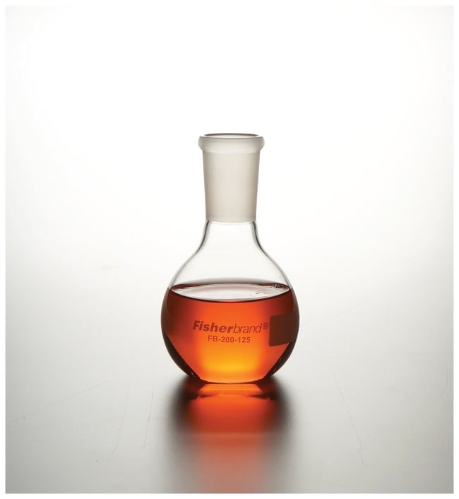 Fisherbrand™ Reusable Glass Flat-Bottom Boiling Flasks with Standard Taper