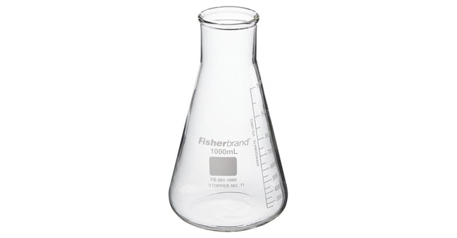 Fisherbrand™ Reusable Glass Wide-Mouth Erlenmeyer Flasks