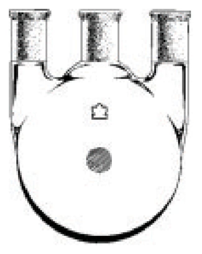 DWK Life Sciences Kimble™ Kontes™ Round-Bottom Three-Neck Heavy-Wall Distilling Flasks