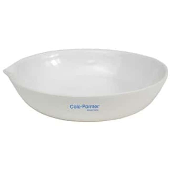 Cole-Parmer Essentials Round-Form Porcelain Evaporating Dish, 250 mL