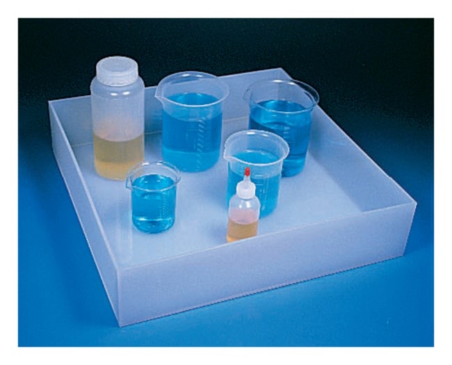 Fisherbrand™ Heavy-Duty HDPE Lab Trays, Large