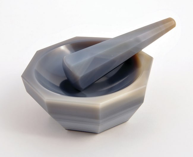 United Scientific™ Mortar and Pestle Set, Agate Stone