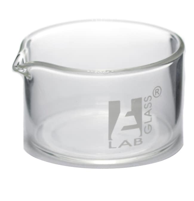 Eisco™ Flat-Bottom Glass Crystallizing Dishes with Spout