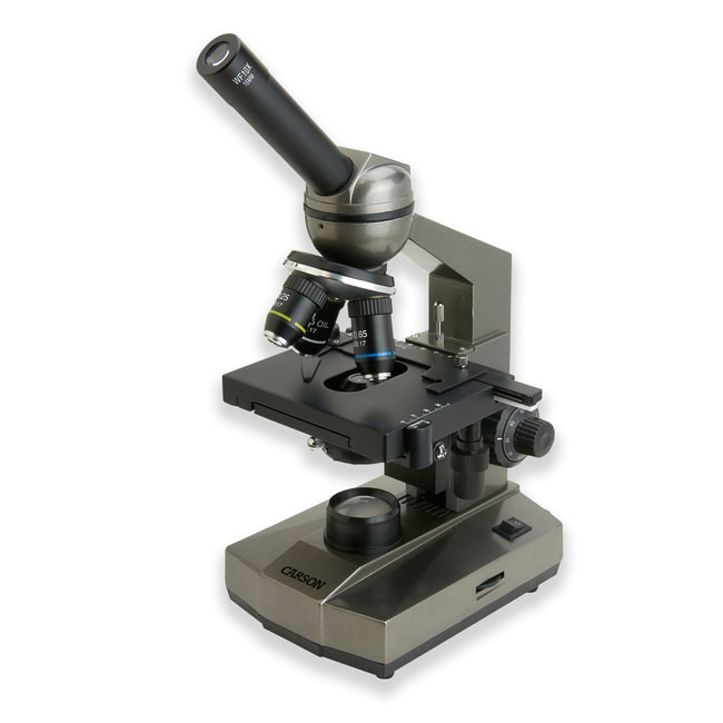 Carson™ Intermediate 100 to 1000x Biological Compound Microscope with Mechanical Stage