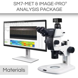 Motic™ Material Science Package: SM7 Trino Stereo Microscope w/ Moticam S6 and Image-Pro Materials (2D) Software