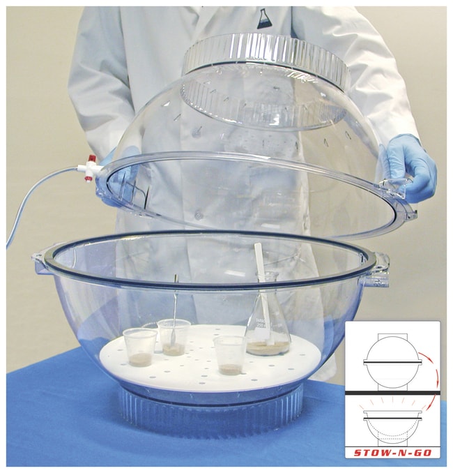 Bel-Art Secador Techni-Dome Vacuum Desiccator