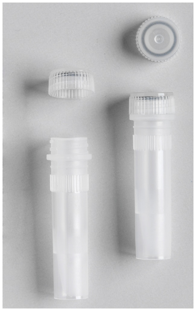 Fisherbrand™ Free-Standing Microcentrifuge Tubes with Screw Caps
