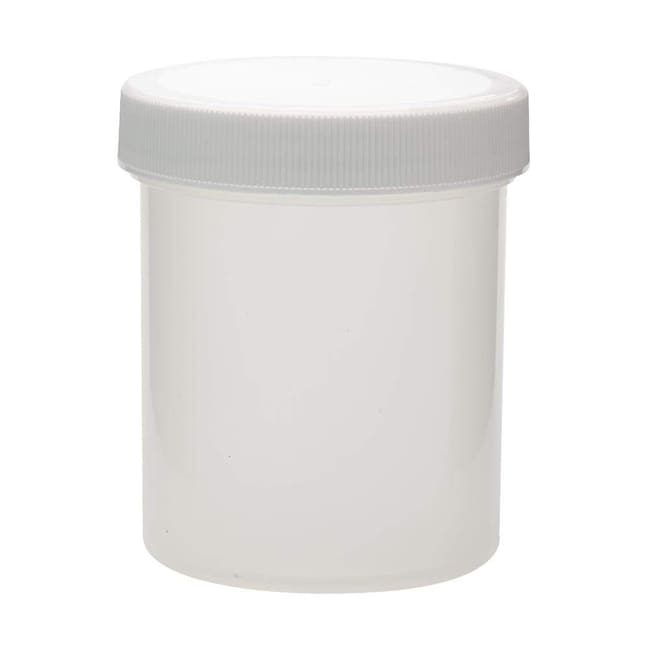DWK Life Sciences Wheaton™ Wide-Mouth Jars with Pre-Attached White PP Cap
