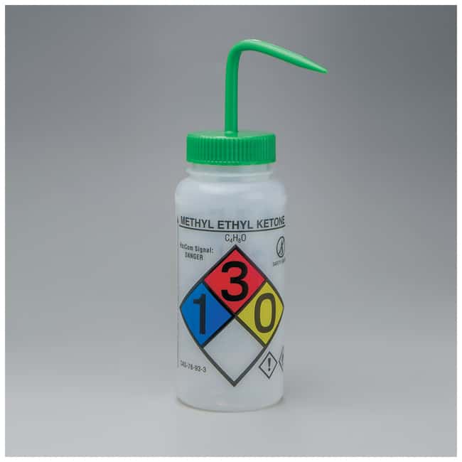 Bel-Art™ Right-to-Know Safety-Vented Wash Bottles, GHS Labeling