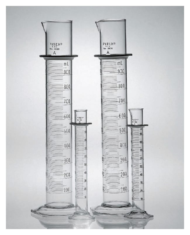 Corning™ PYREX™ Class A Graduated Cylinders with Double Metric Scale, TD