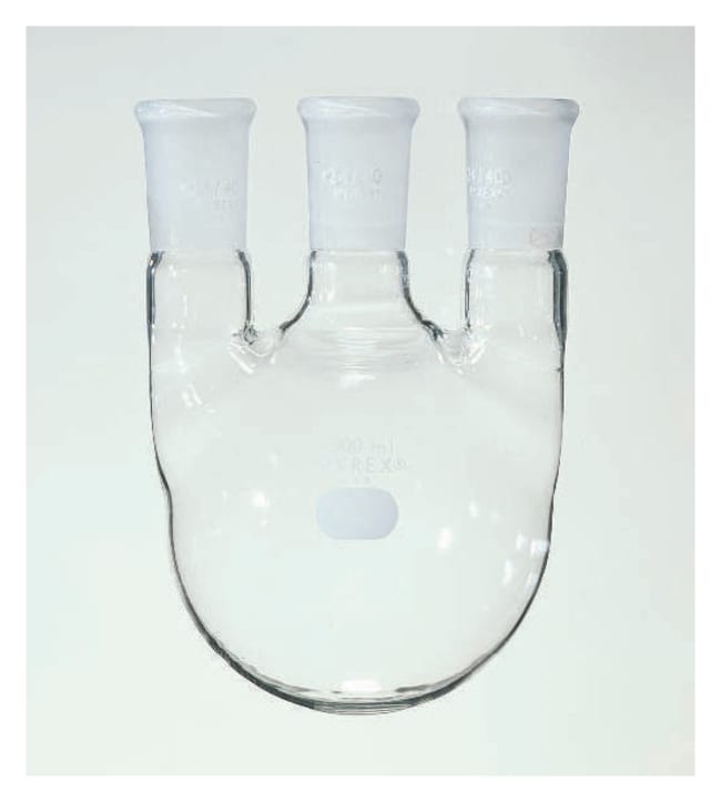 Corning™ PYREX™ Distilling Flasks with Three Vertical, Level Necks, Standard Taper Joint