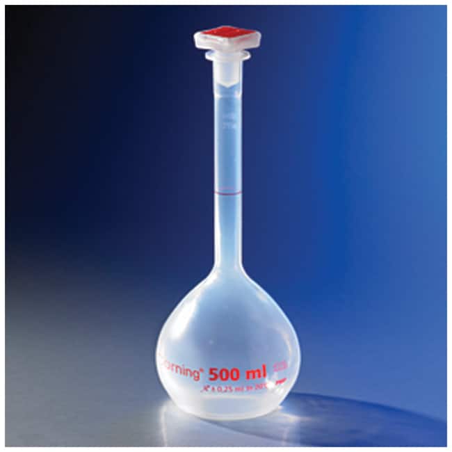 Corning™ Class A Reusable PMP Volumetric Flasks with Tapered PP Stopper
