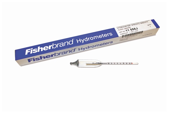 Fisherbrand™ Precision Specific Gravity Hydrometers, 150–185mm Long
