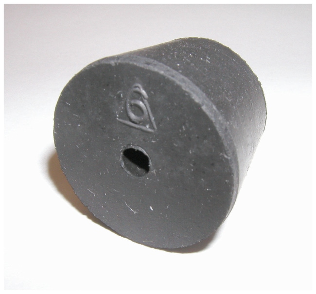 Fisherbrand™ One-Hole Rubber Stoppers, No. 12