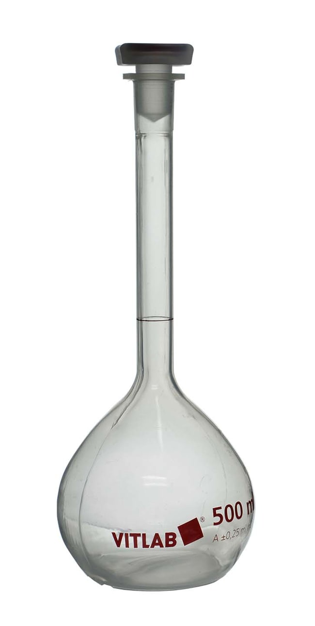 BRANDTECH™ VITLAB™ Class A PMP Volumetric Flasks with NS Stoppers