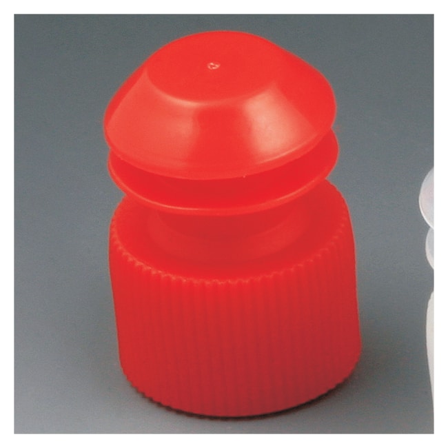 Globe Scientific Flanged Plug Caps for 16mm Tubes