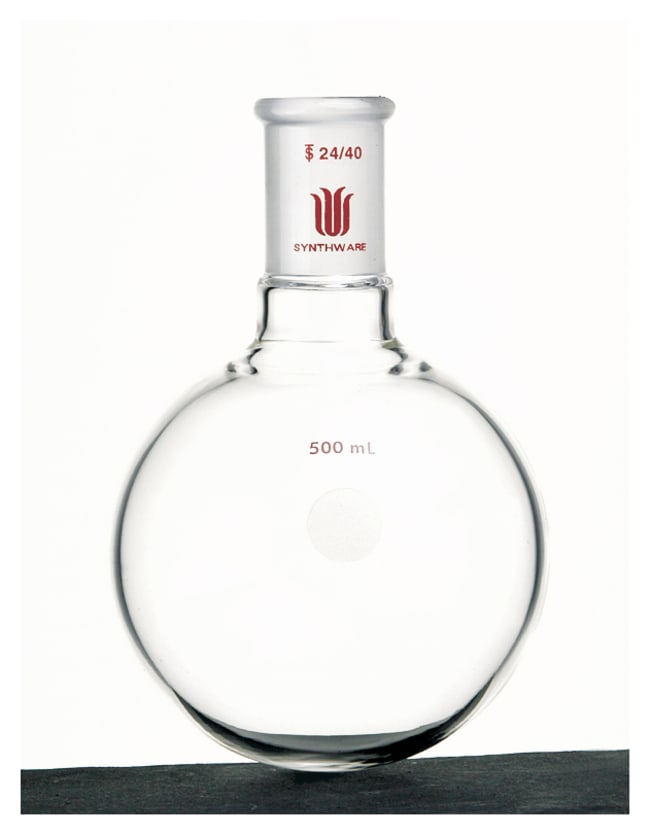 Synthware™ Single Neck Round Bottom Flasks, Full Length Joint