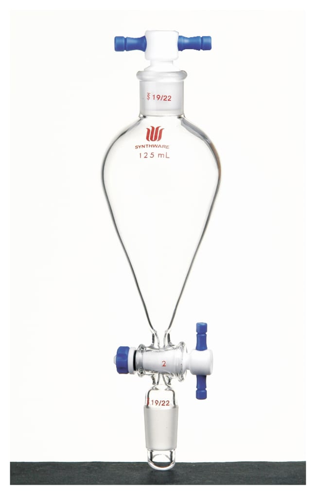 Synthware™ Separatory Funnels with PTFE Stopcock and Stopper