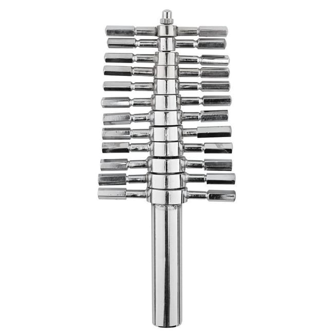 Chemglass Life Sciences Cork Boring Set, Plated Brass, Set of 12, 4-20mm