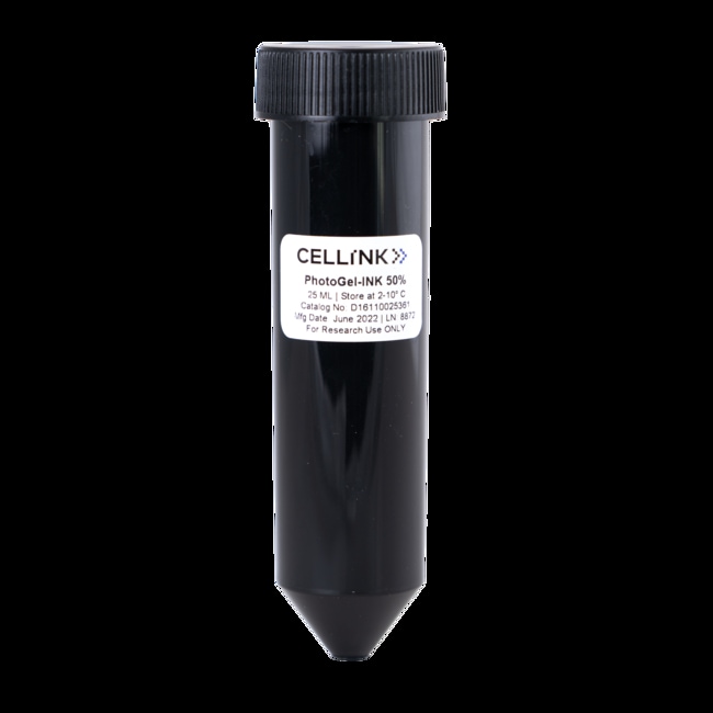 Advanced Biomatrix PhotoGel-Ink methacrylated gelatin bioink for BIONOVA X DLP Printer 25 mL 50% degree of methacrylation