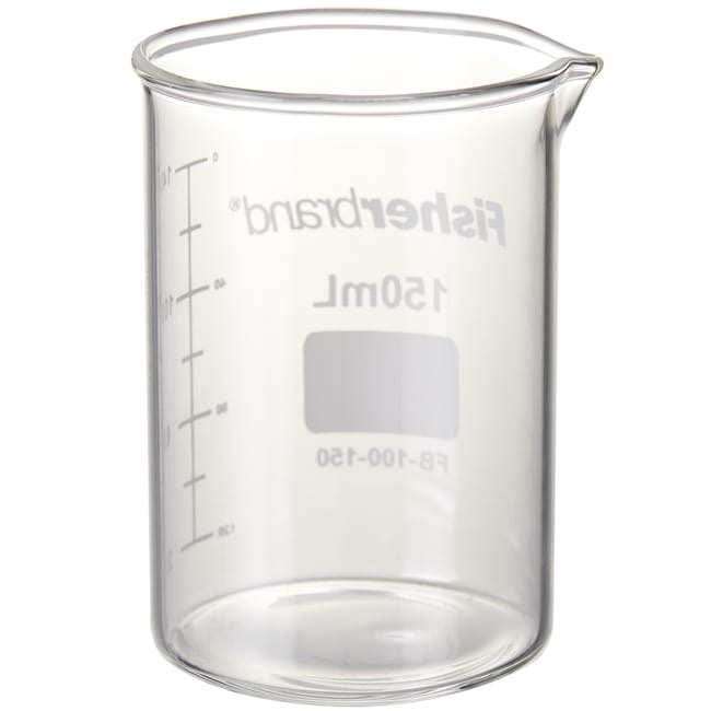 Fisherbrand™ Reusable Glass Low-Form Griffin Beakers, 150 mL