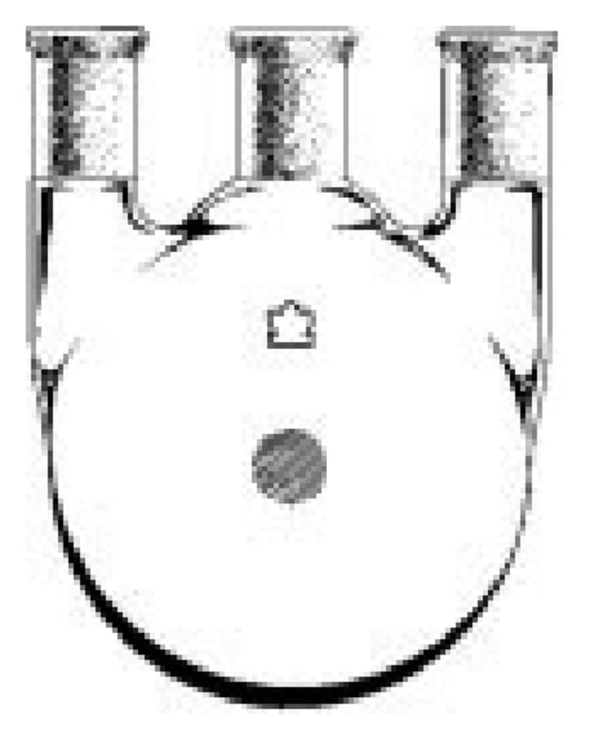 DWK Life Sciences Kimble™ Kontes™ Round-Bottom Three-Neck Heavy-Wall Distilling Flasks
