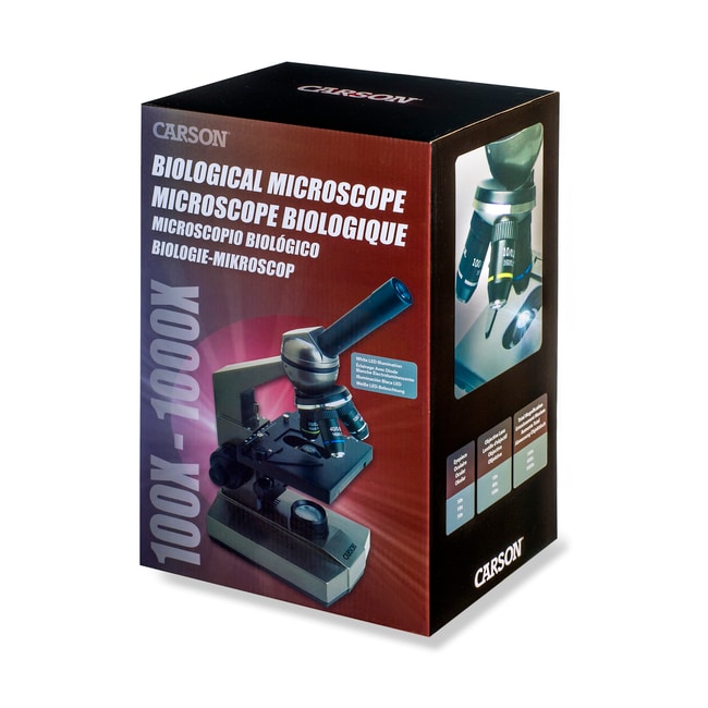 Carson™ Intermediate 100 to 1000x Biological Compound Microscope with Mechanical Stage